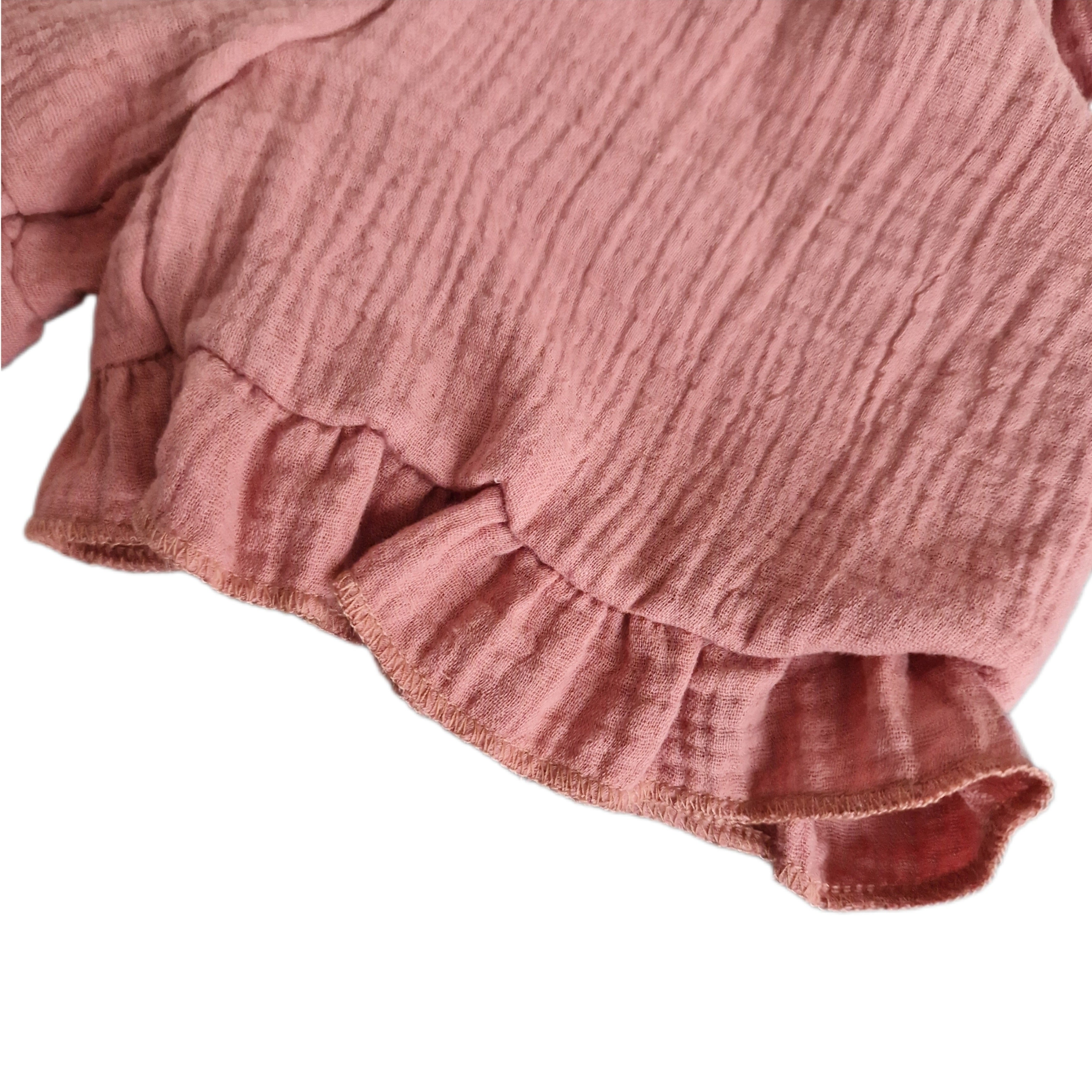 Shorts culottes ruffle hydro clay pink